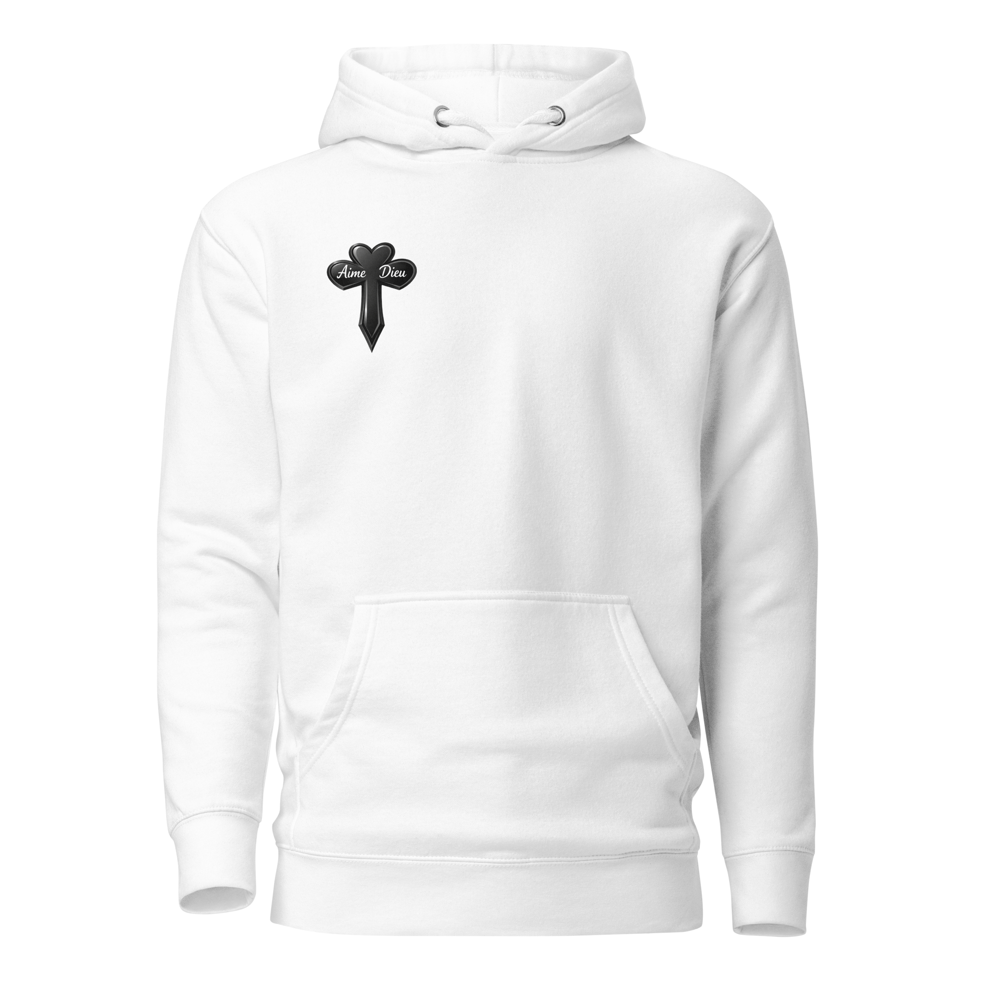 Aime Dieu Original Essential White Hoodie