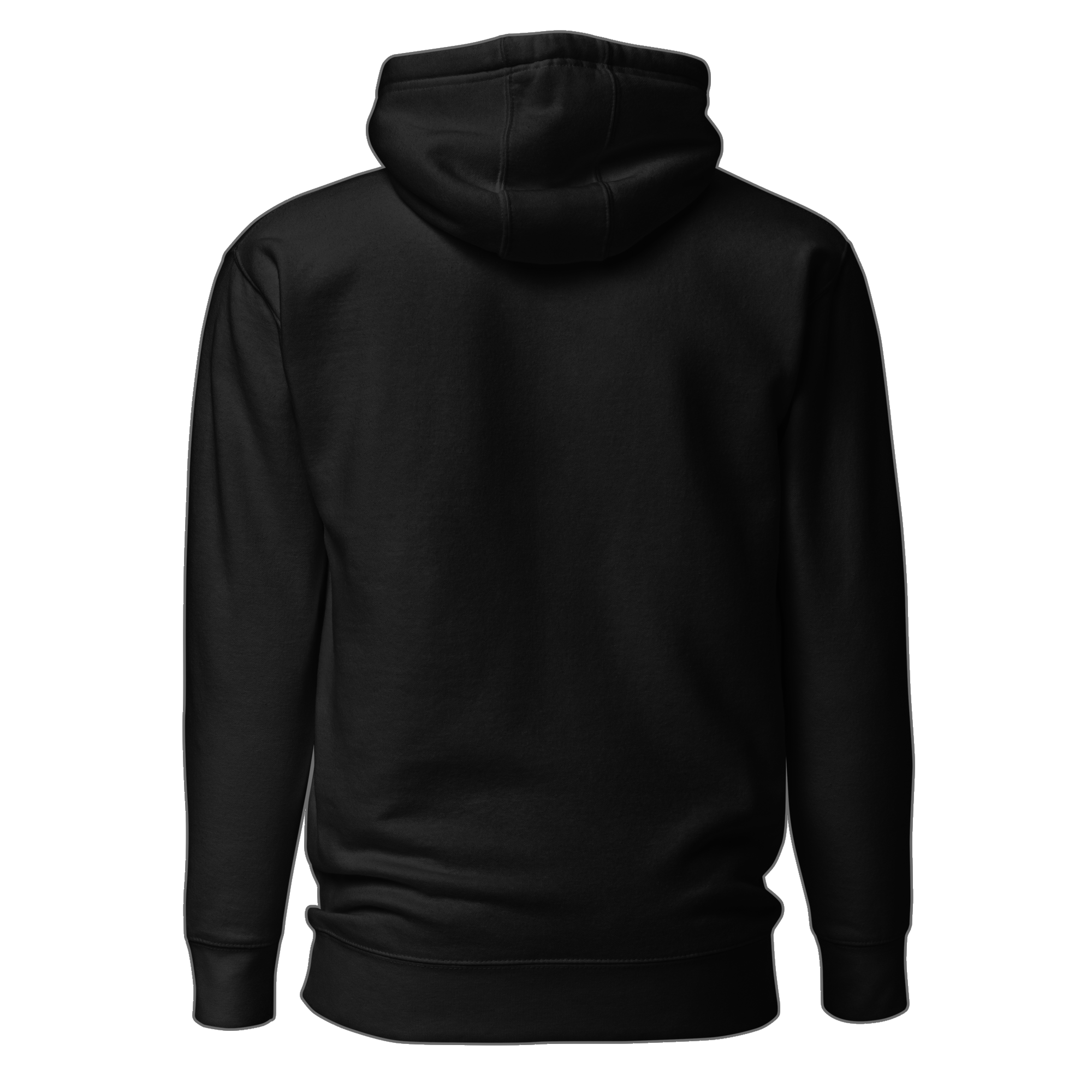 Light Over Darkness Essential Black Hoodie - Image 2