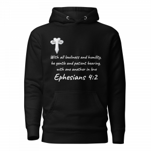Light Over Darkness Essential Black Hoodie