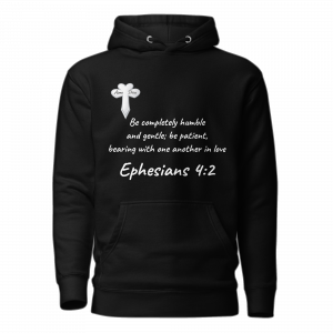 Light Over Darkness Essential Black Hoodie