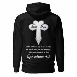Light Over Darkness Premium Black Hoodie