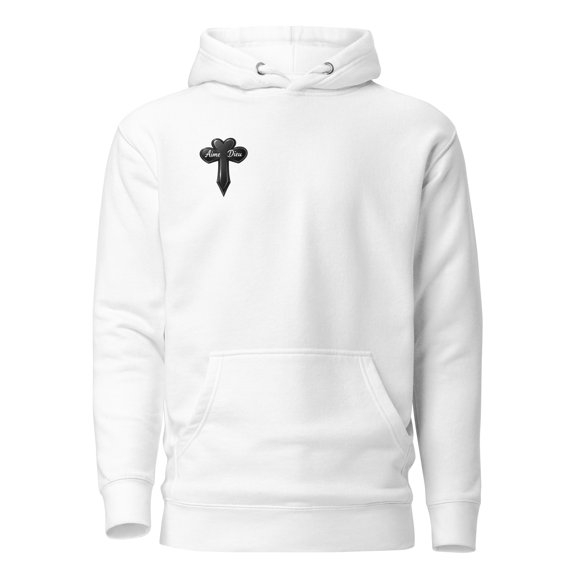 aime-dieu-original-white-premium-hoodie-front